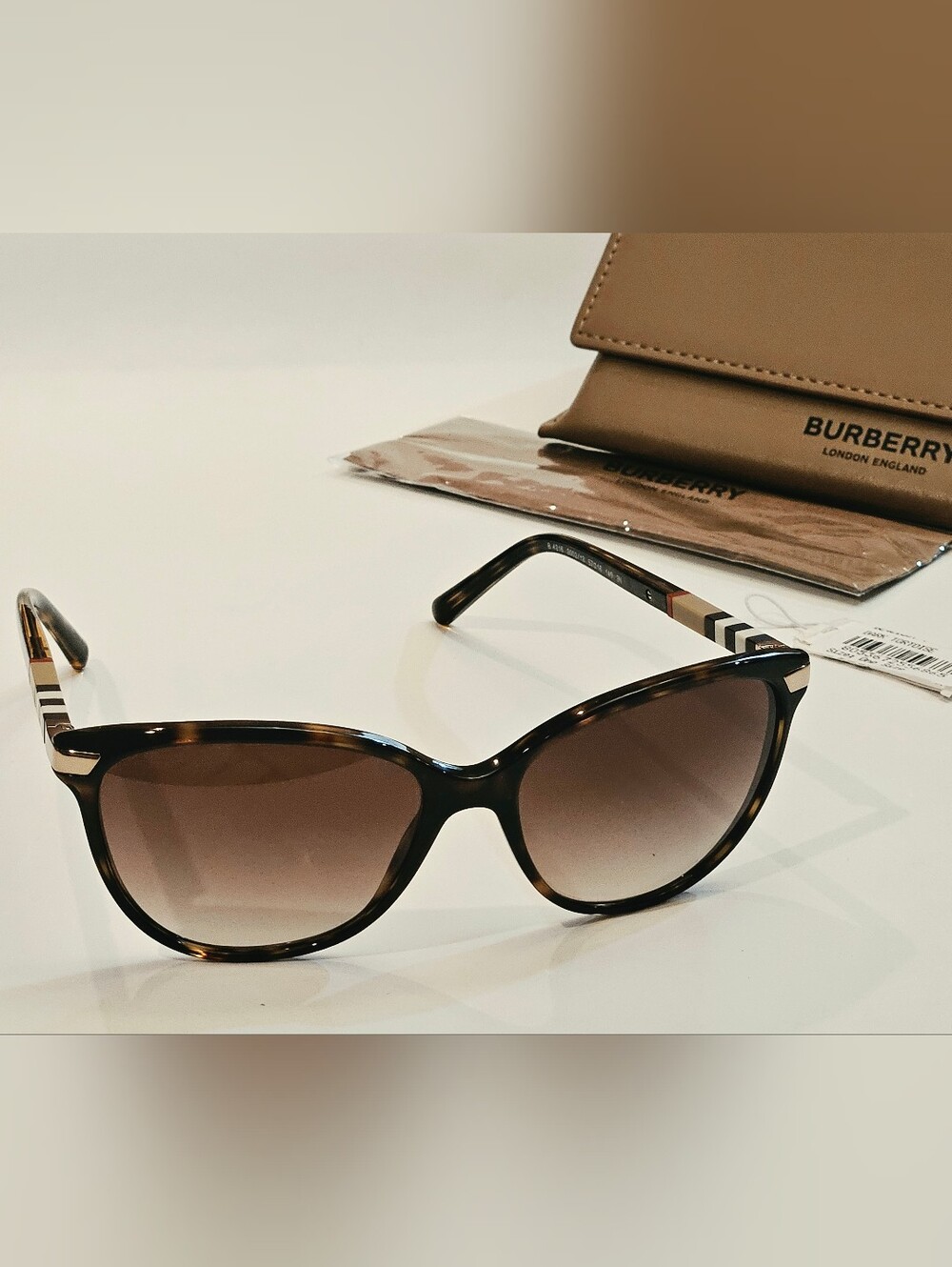 BURBERRY B4216 4216 3002 - 13 Dark Havana Brown Sunglasses Women's New With Case